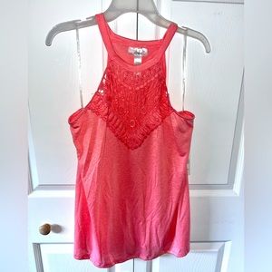 Just Be pink tank top used in great shape size woman's medium.